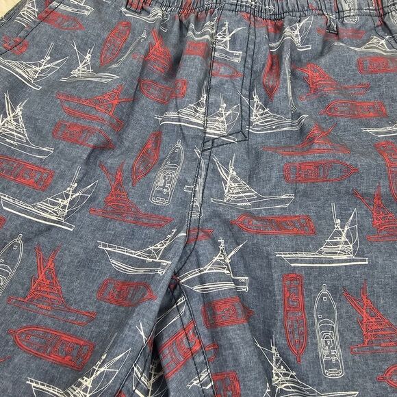 AFTCO YOUTH BOAT BAR SHORTS  Youth Size XL Blue Yaht Swim Trunks - Picture 6 of 8